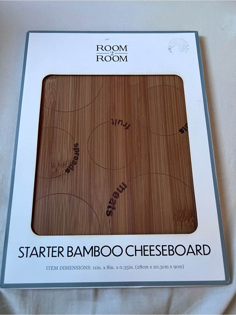 Room 2 Room Starter Bamboo Cheeseboard - Natural Brown